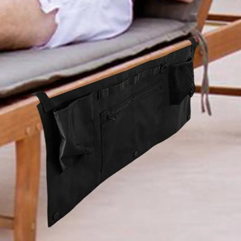 Bedside Storage Pocket Outdoor Camping Bedside Storage Hanger Bunk Bed Rail Organizer Beach Armrest Pouch Versatile For Keys Peaceful Pleasures Health and Wellness