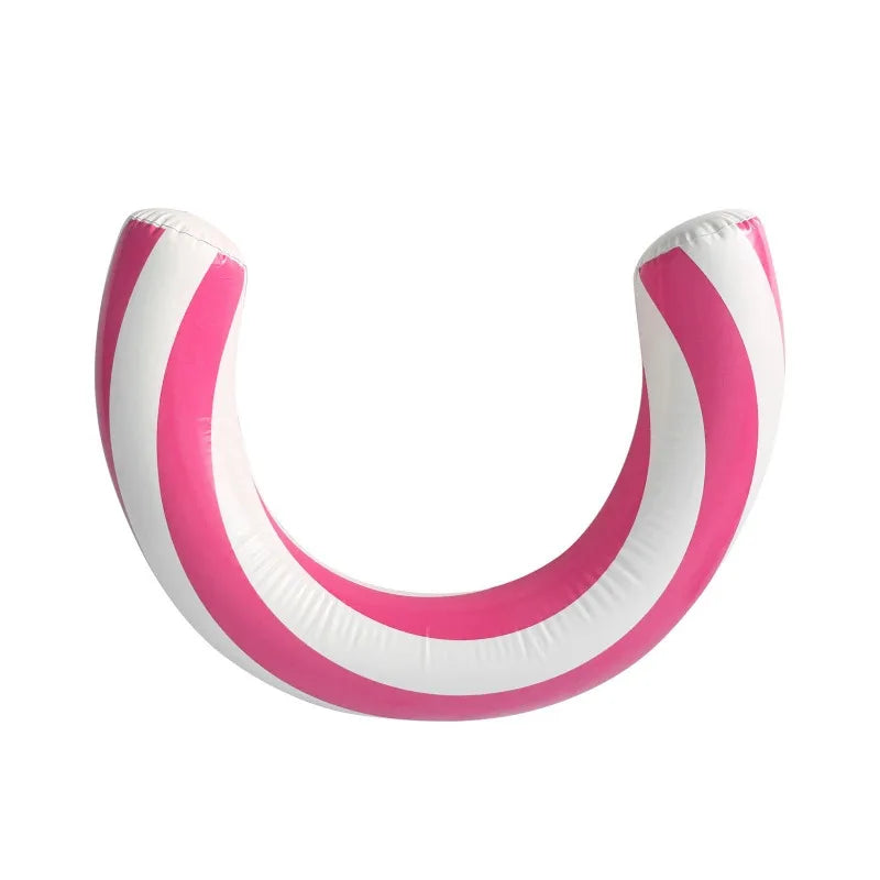 Inflatable Arc-Shaped Swim Ring – Pool Float for Adults & Teens