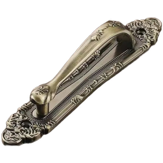 European Antique Exposed Aluminum Alloy Door Handle Push-pull Peaceful Pleasures Health and Wellness Middle Green
