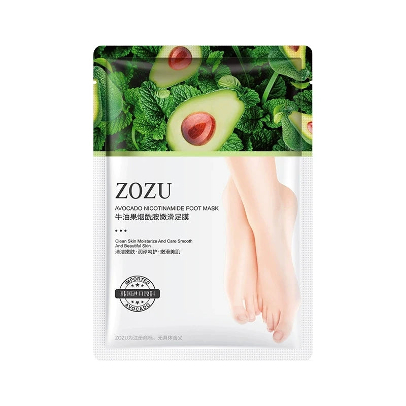 5-Pair Avocado Exfoliating Foot Mask – Dead Skin Remover