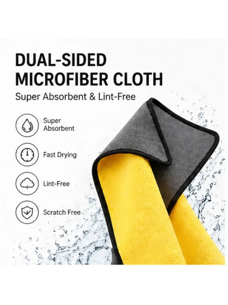 Microfiber Cleaning Towels – Double Layer Quick Dry Cloths (1/3/6) Microfiber Cleaning Cloth Peaceful Pleasures Health and Wellness