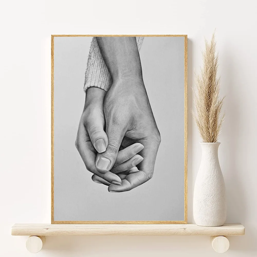 Family Hands Abstract Art Poster | Modern Wall Décor Wall Art Poster Peaceful Pleasures Health and Wellness z7 50X70cmNoframe