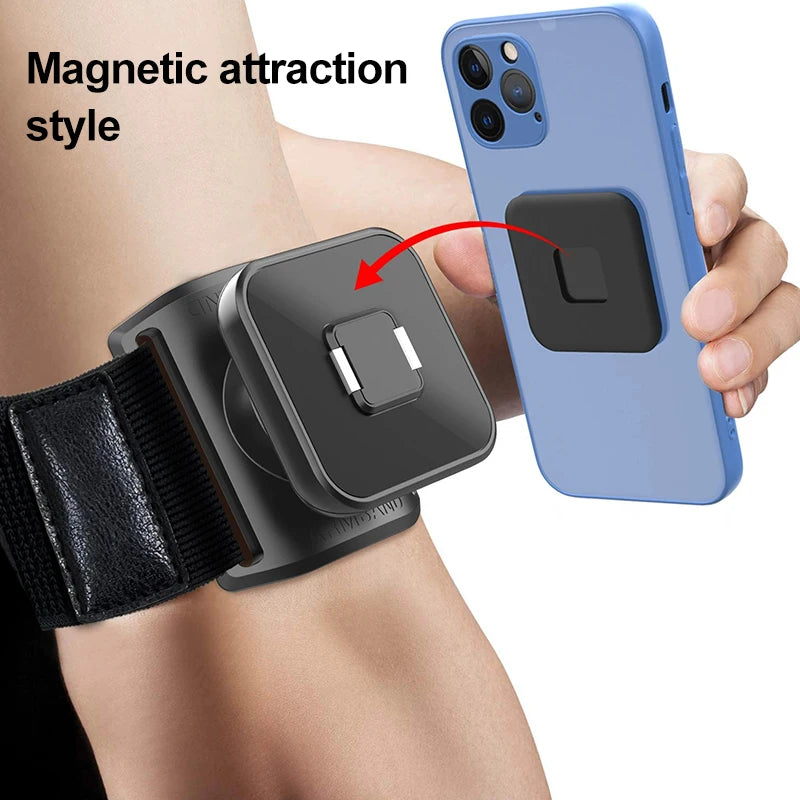 Detachable Rotatable Mobile Sport Bag For Phone For Running Sports Bags mp3/mp4 Bags For Jogging Armband Cell Phone Wrist Strap Peaceful Pleasures Health and Wellness 148C Magnetic