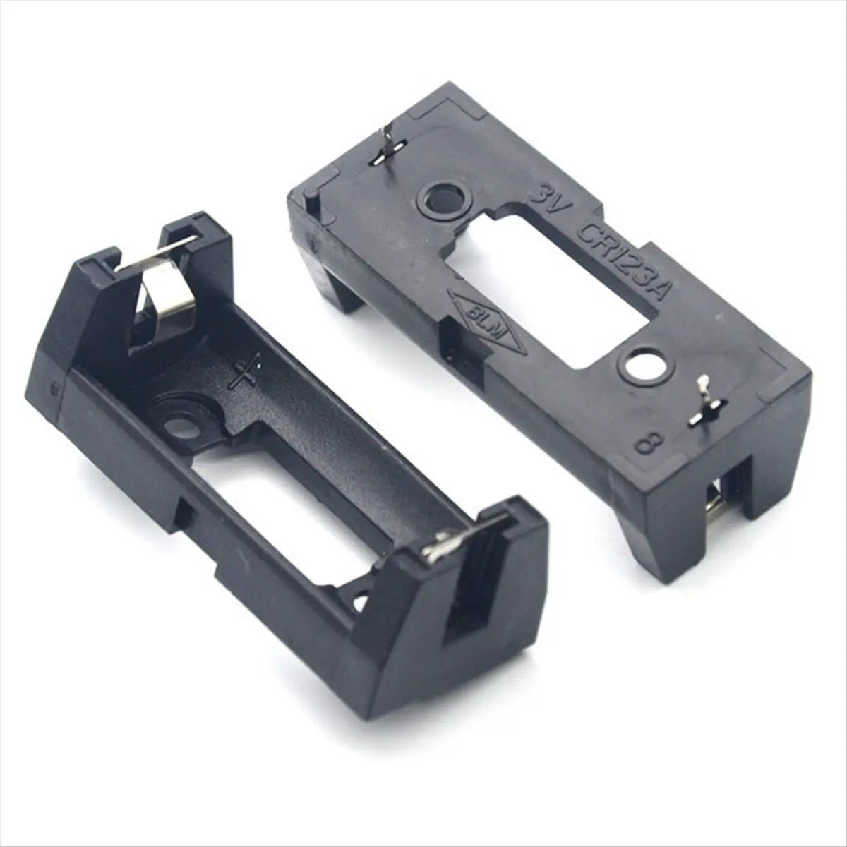 2-Pack CR123A 16340 LIR123A Battery Holder 3V PCB Mount Peaceful Pleasures Health and Wellness