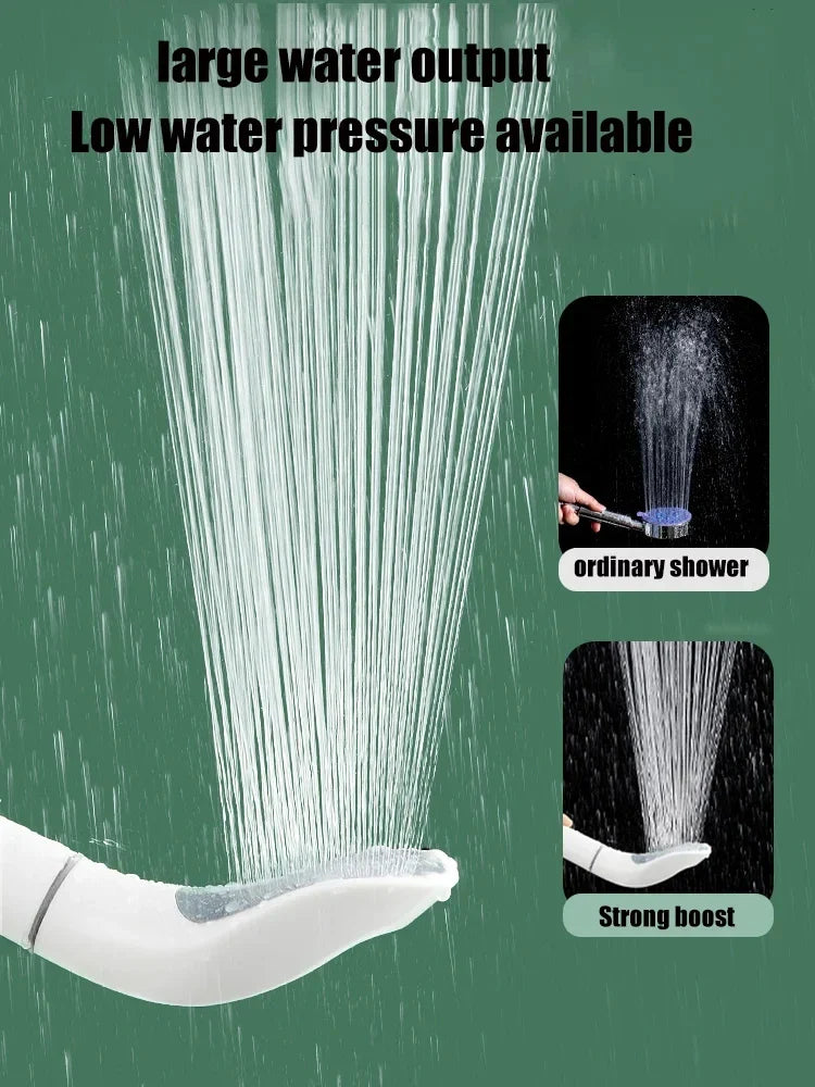 High-Pressure Handheld Rainfall Shower Head with Filter | Water Saving