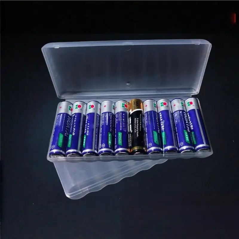 107*50*13mm Hard Container Holder Case 10 Slot Battery Storage Box For AAA Plastic Battery Organizer Accessories Peaceful Pleasures Health and Wellness