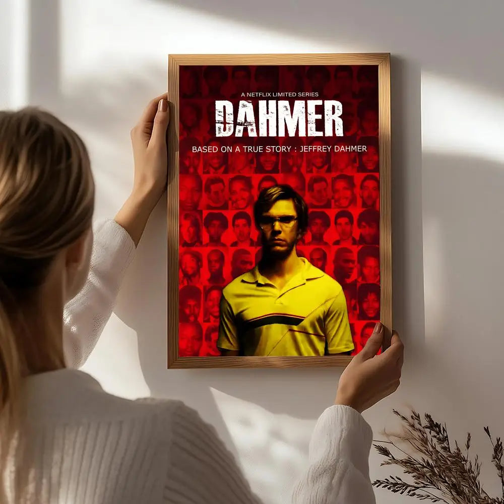 Dahmer Movie Poster – HD Self-Adhesive Waterproof Wall Art Movie Wall Poster Peaceful Pleasures Health and Wellness White5 30X40cmNoframe