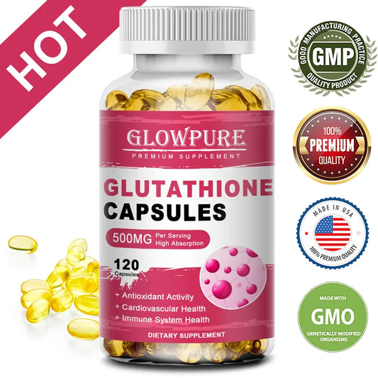 Glutathione Capsules – Skin Brightening, Detox & Immune Support Antioxidant Supplement Oasis Select