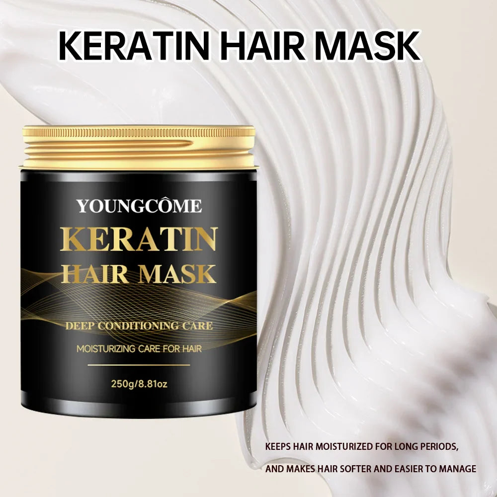 YOUNGCOME Keratin Collagen Hair Mask – Argan Oil, 250g