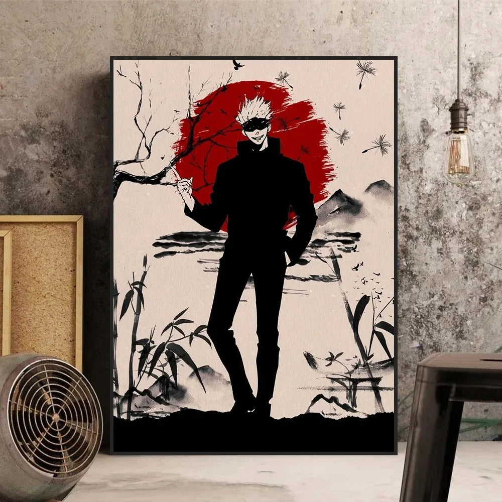 Jujutsu Kaisen Gojo Satoru Canvas Wall Art | Anime Room Decor