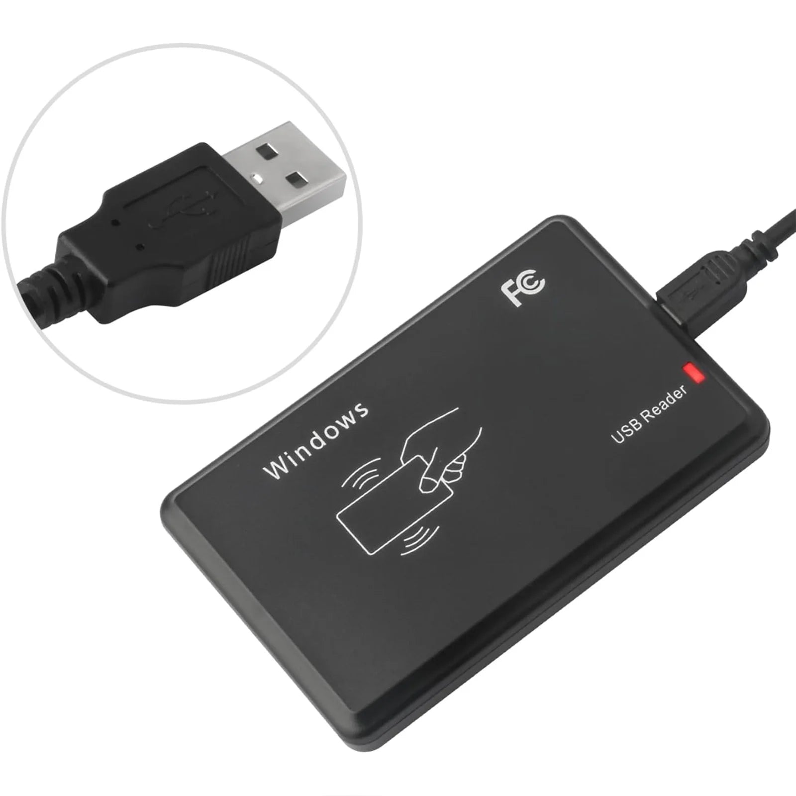 1/2/3Pcs NFC Reader 13.56MHz Access Control Encrypted Programmer with LED Indicator/Buzzer Compatible for Windows Linux MacOS Peaceful Pleasures Health and Wellness