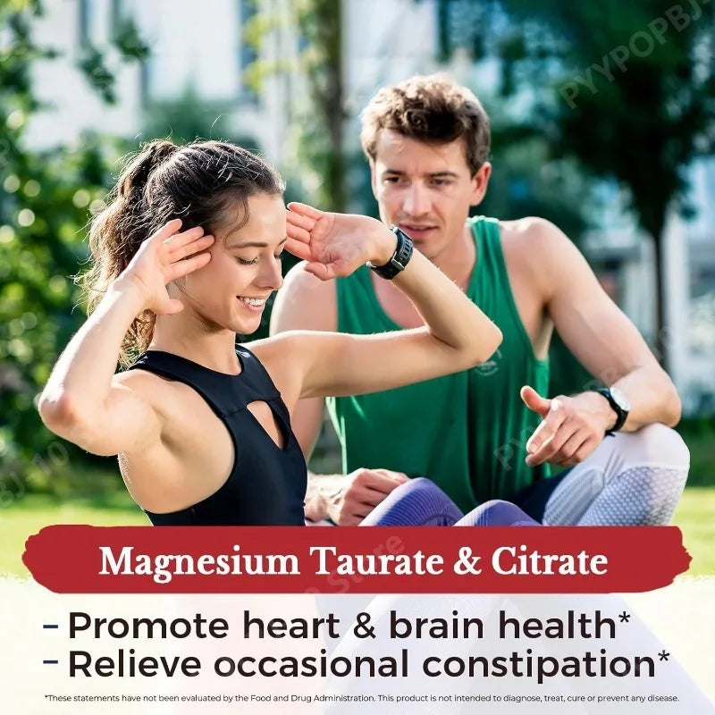 Magnesium Complex 500mg Glycinate Malate Taurate Citrate | 60 Caps