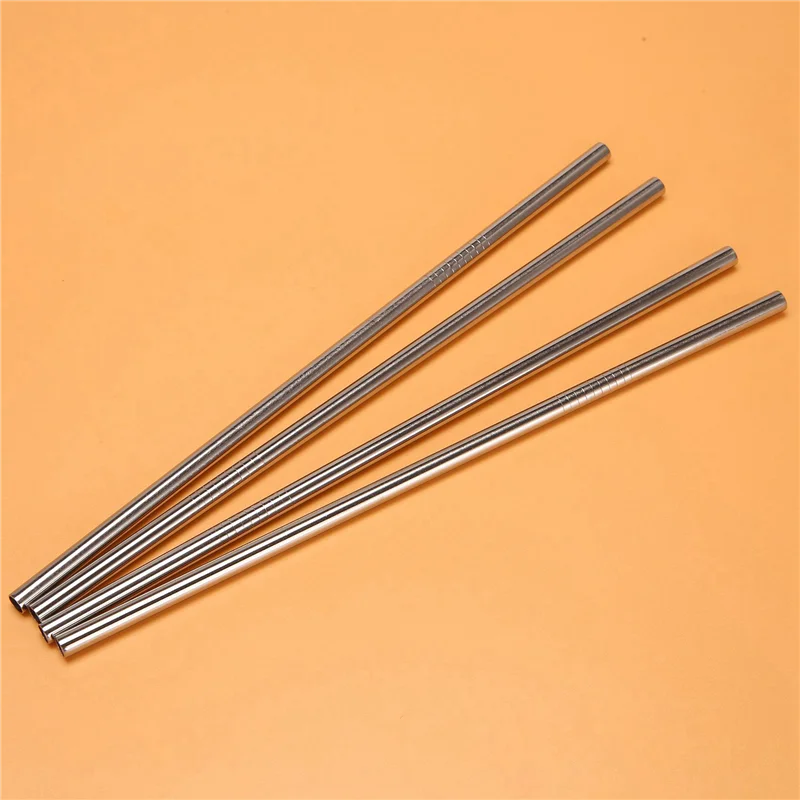A36T-Set Of 48, Stainless Steel Straws, Reusable Metal Drinking Straws, Straight Straws + 8 Cleaning Brushes Peaceful Pleasures Health and Wellness