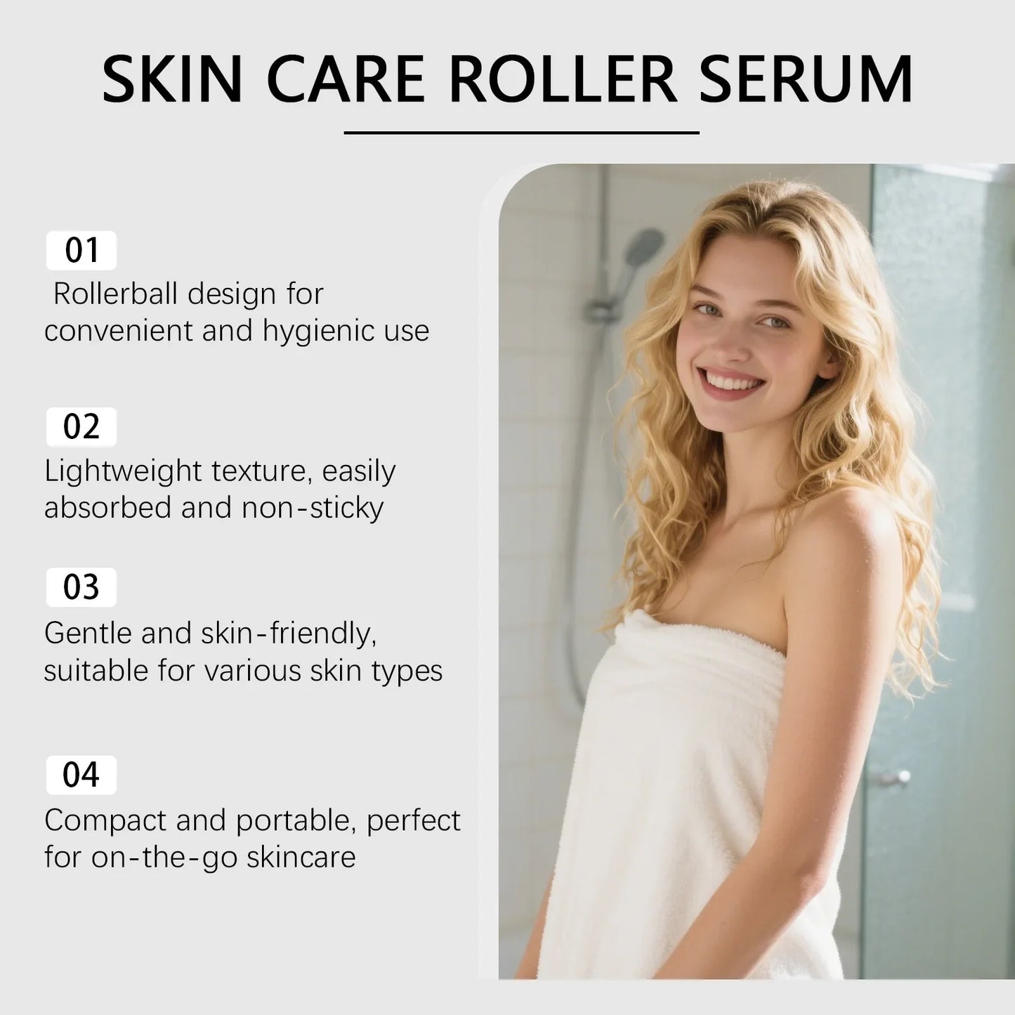 Organic Castor Oil Roller Serum – Hair, Lash & Brow Growth Oil