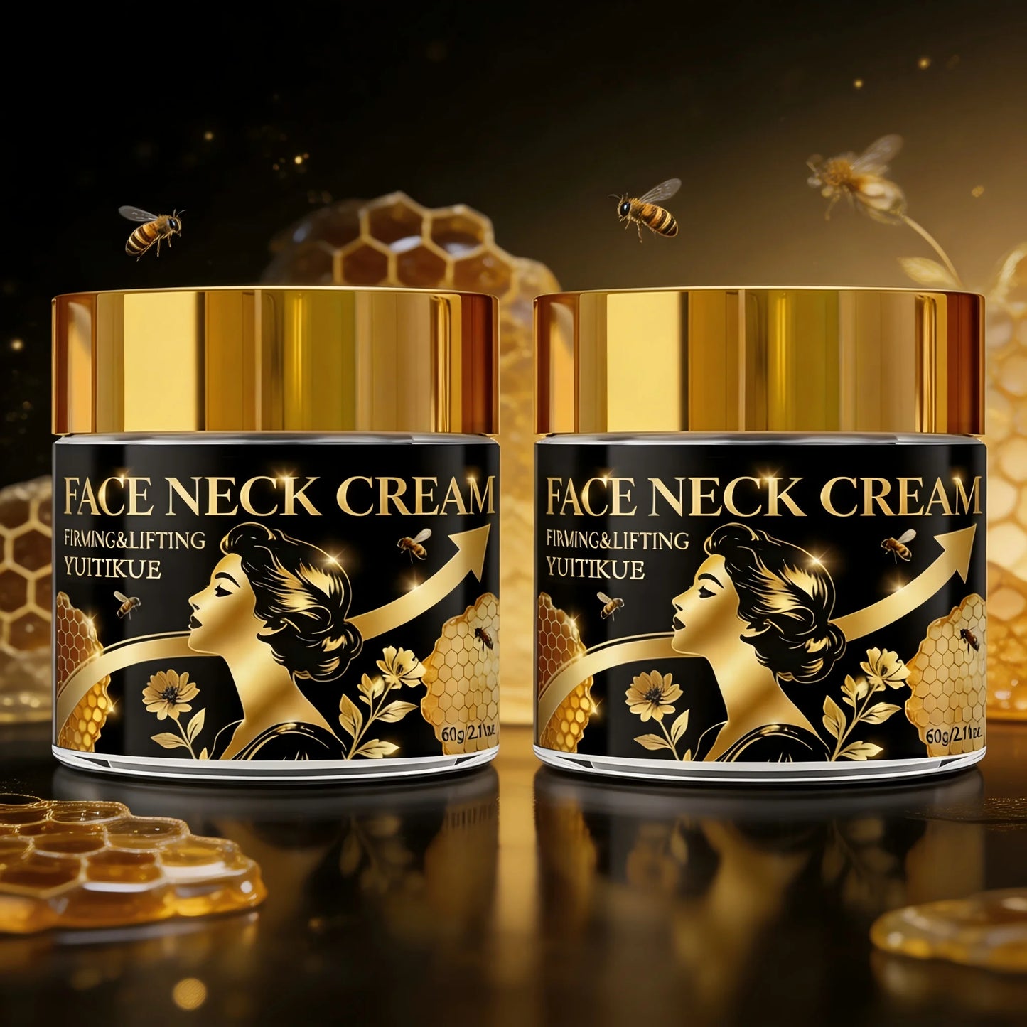 YUITIKUE Face & Neck Firming Cream 60g Lifting & Tightening Formula for Smooth, Youthful Skin on Face and Neck Peaceful Pleasures Health and Wellness 2pc