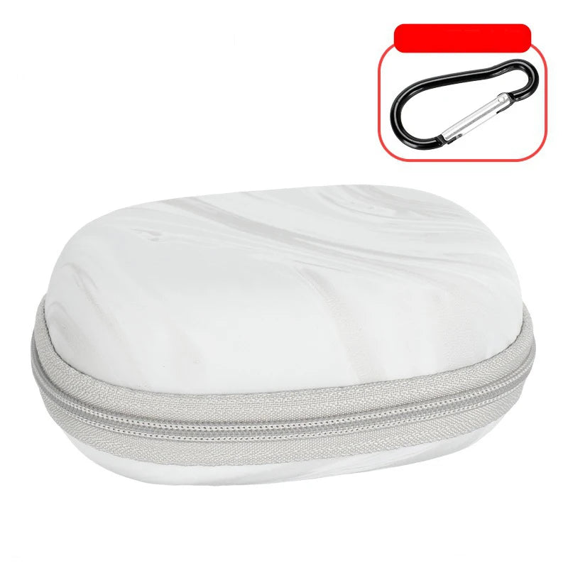 Portable Hard EVA Storage Bag For Cleer Arc5 Earbuds Protect Box For Cleer Arc5 Headphone Travel Carrying Case Organized Storage Peaceful Pleasures Health and Wellness Silver