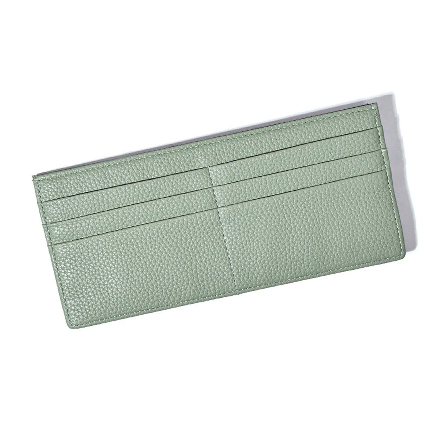 Women's Business Zipper Coin Pocket Wear-resistant Easy Portability Stylish Wallet for Home Office Travel Business Peaceful Pleasures Health and Wellness Mint green