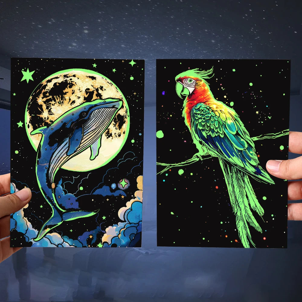 A5 Light Scratch Drawings Adult Colorful Paper Student Creative Toy