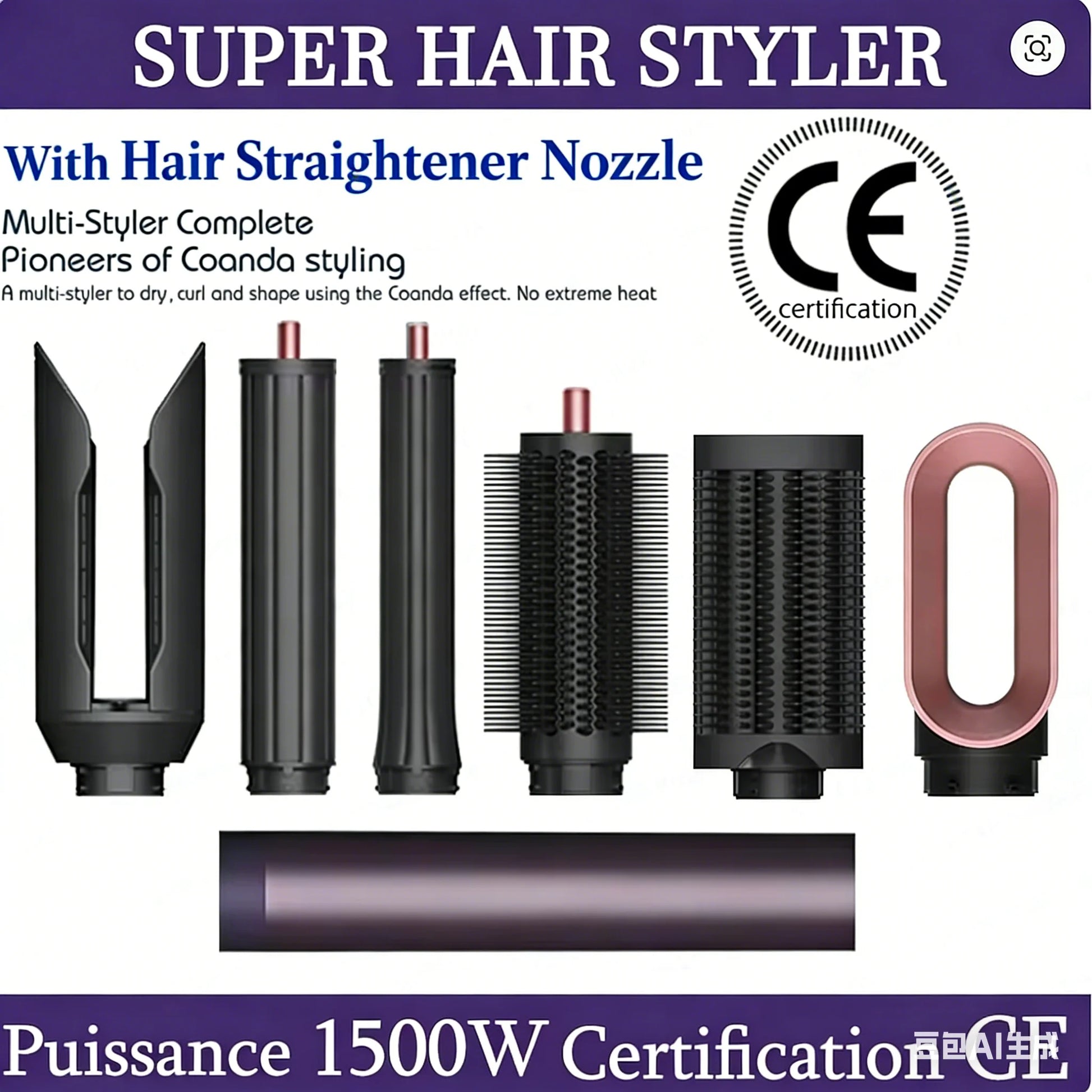 2026 NEW 6-in-1 Multi Hair Styler Professional Curling Iron Hot Air Brush Curling Barrel Hair Dryer for Curly Hair Peaceful Pleasures Health and Wellness