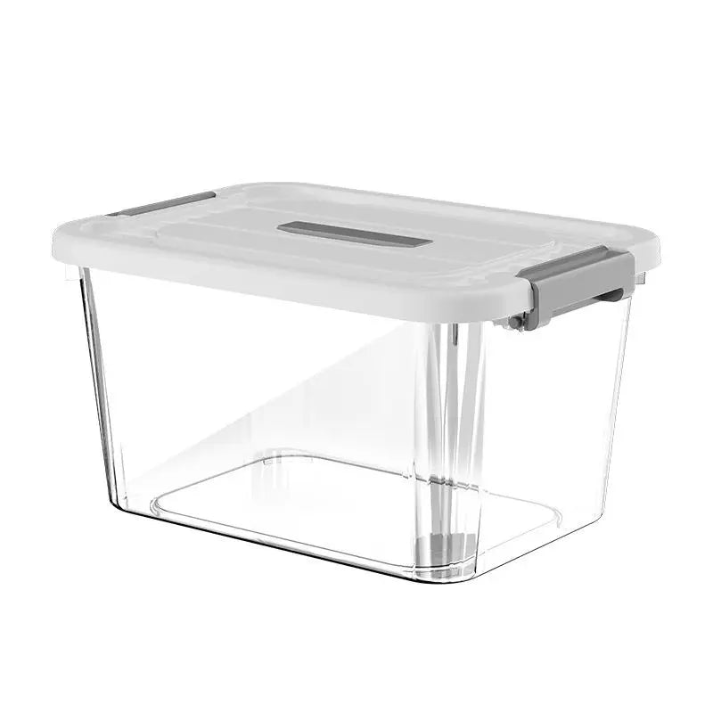 Transparent Stackable Storage Box with Lid | Multi-Size Organizer