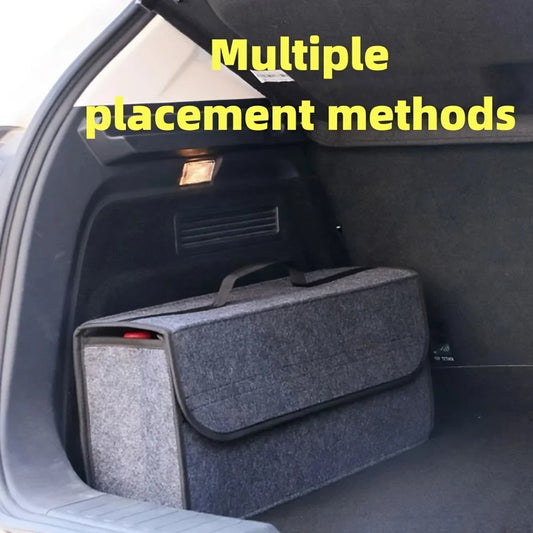 Felt Car Trunk Organizer – Anti-Slip Multi-Compartment Box Car Trunk Organizer Oasis Select