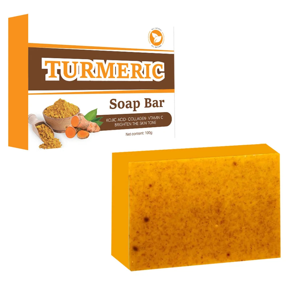 Lemon Turmeric Kojic Acid Glowing Soap Handmade Soap Brightening Moisturizing Lotion Body Facial Soap Peaceful Pleasures Health and Wellness