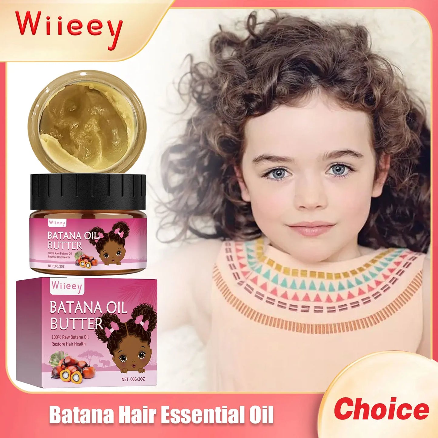 Wiieey Batana Hair Oil for Kids – Curl & Scalp Serum 60g