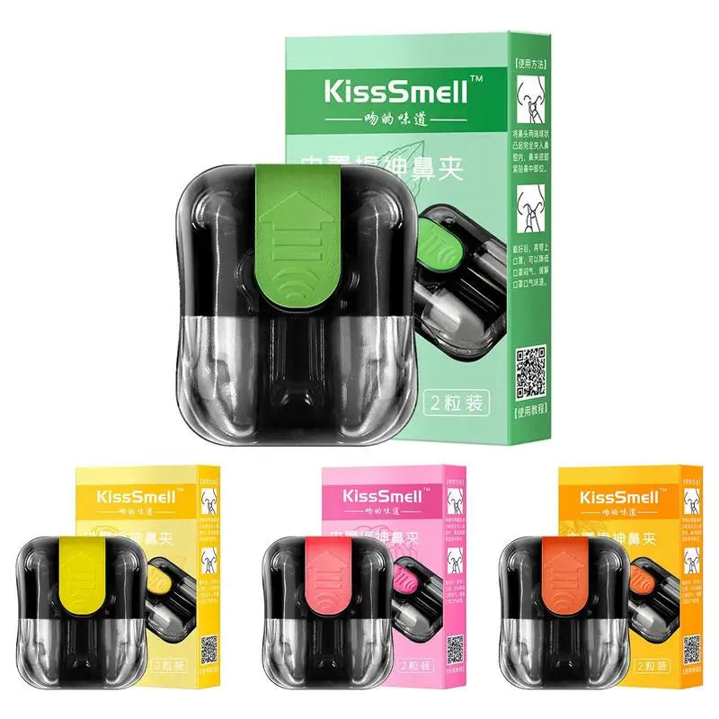 Hands-Free Aromatherapy Nasal Inhaler Stick 2pk | Nose Clip