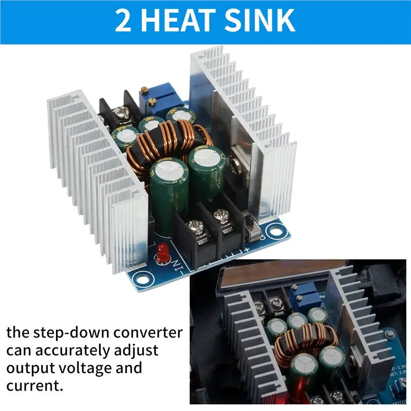 A36T-300W 20A DC-DC Adjustable Step Down Buck Converter Module Constant Current Voltage Regulator Power Supply Driver Peaceful Pleasures Health and Wellness