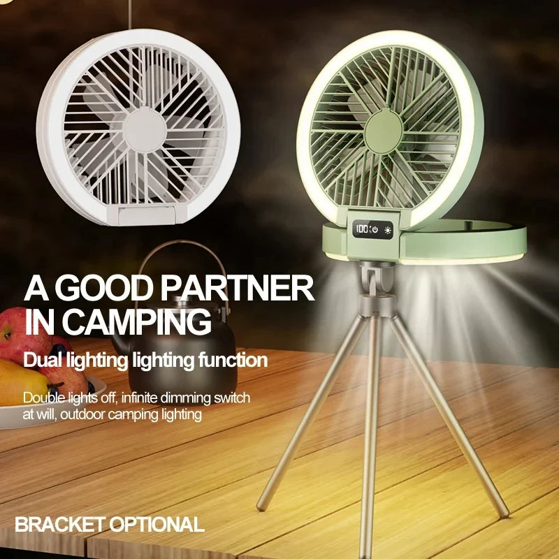 2025 Multi-Functional Electric Fan with LED Display Wireless Portable Home Silent Ventilation Desktop & Wall Mounted Cooling Fan Peaceful Pleasures Health and Wellness