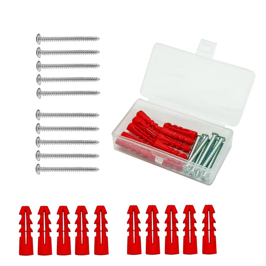 10-Pack M2 Self-Tapping Wall Anchor Expansion Screws Kit Wall Anchor Screw Kit Oasis Select Default Title