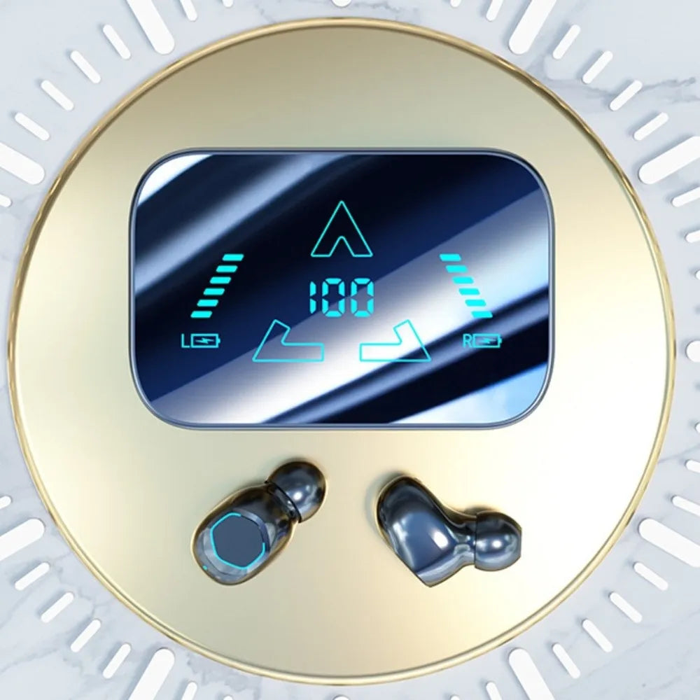 LED Display Wireless Bluetooth Earphones Noise Reduction Low Latency Bluetooth Headset TWS Bass Bluetooth Headphone Sports Peaceful Pleasures Health and Wellness