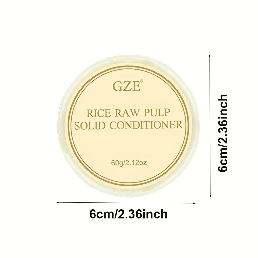 GZE Rice Water Shampoo Bar & Solid Conditioner | Dry Hair
