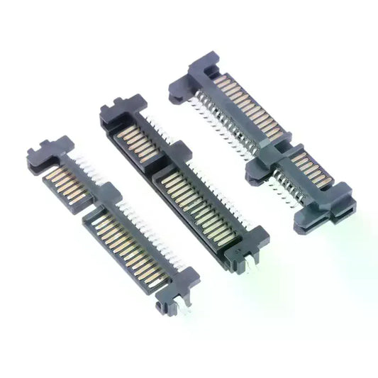 5-Pack SATA 22-Pin 7+15P Male Connector Socket | SSD Patch Seat SATA Connector Socket Peaceful Pleasures Health and Wellness