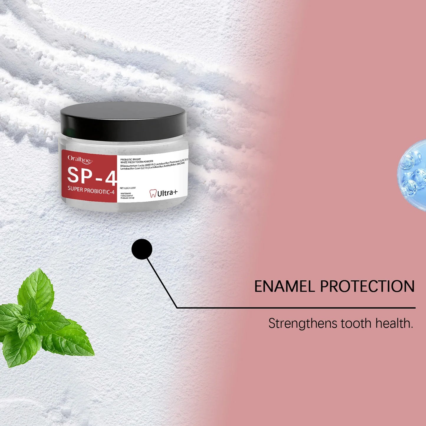 Oralhoe Tooth Whitening Powder – Natural Deep Clean & Fresh Breath