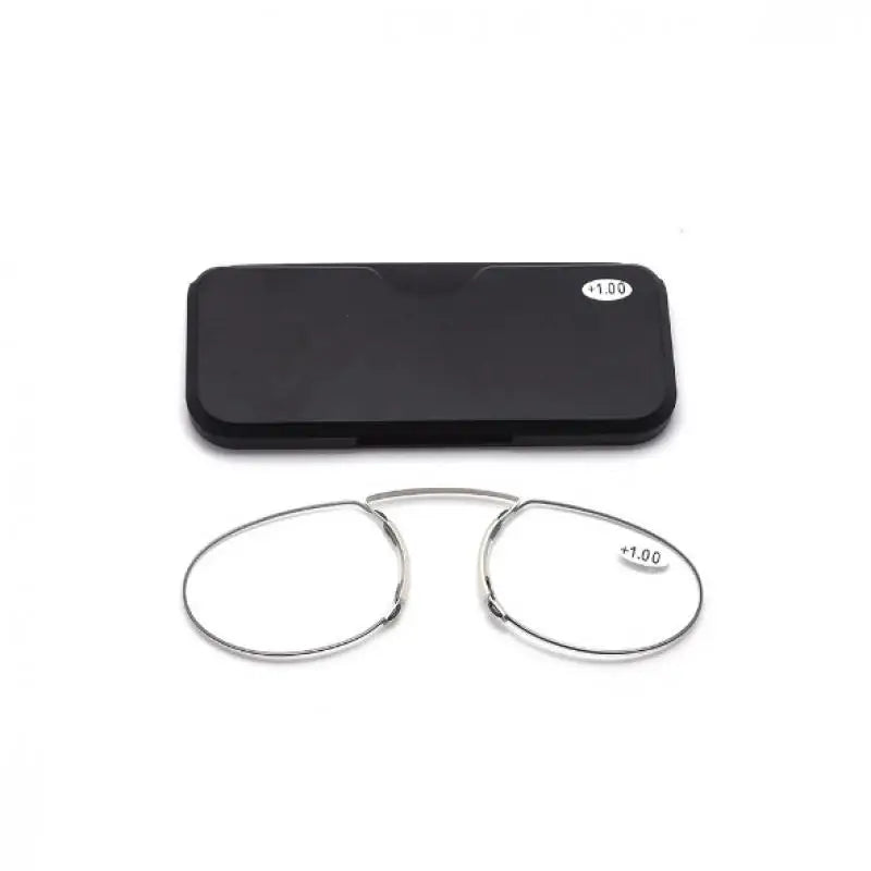 Nose Clip Ultra Light Elderly Glasses Card Style Magnifying Reading Glasses for Men Women Portable Tr Frameless Reader Glasses Peaceful Pleasures Health and Wellness