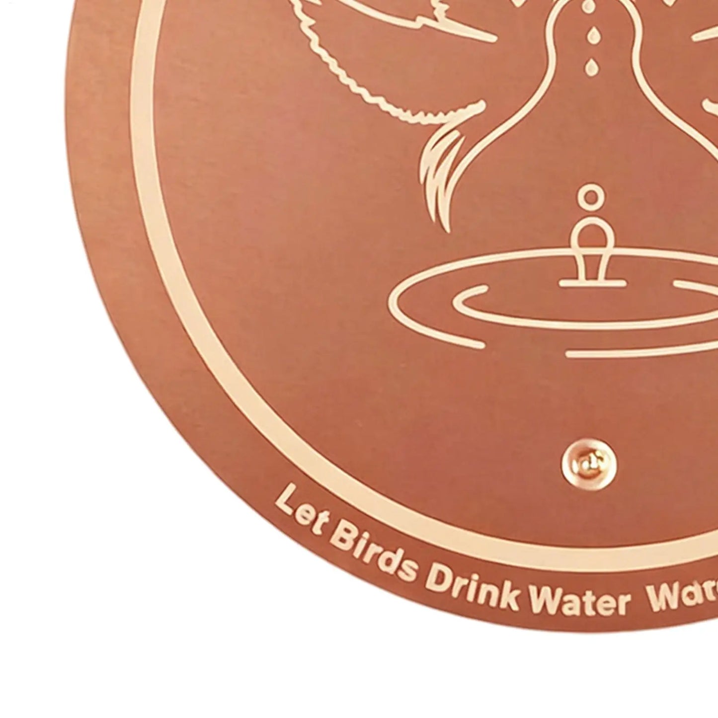 Bird Bath Copper Disk – Natural Water Purifier for Garden