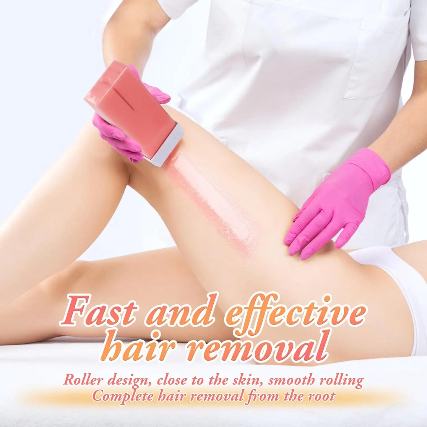 Rose Roll-On Wax Warmer Kit – Electric Hair Removal Set