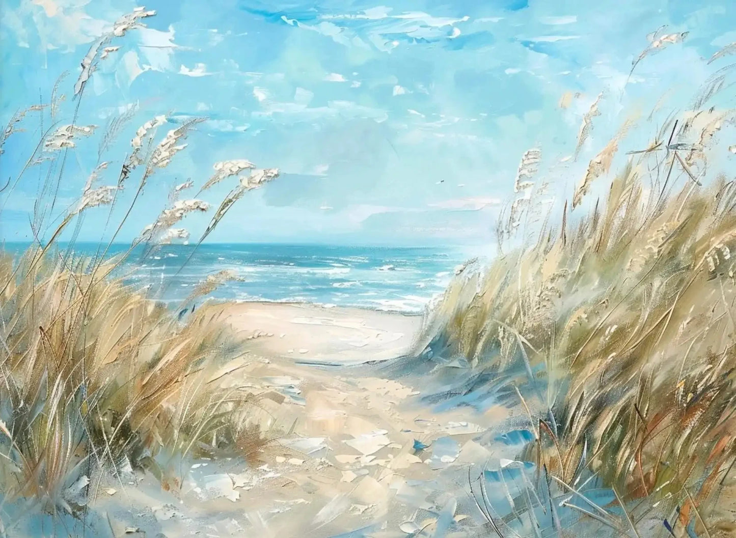 1Pc Frameless Classic Sunlight Beach Natural Landscape Canvas Print Sea Scenery Posters Art Wall Picture for Modern Living Ro Peaceful Pleasures Health and Wellness 4 40x50cm Unframed