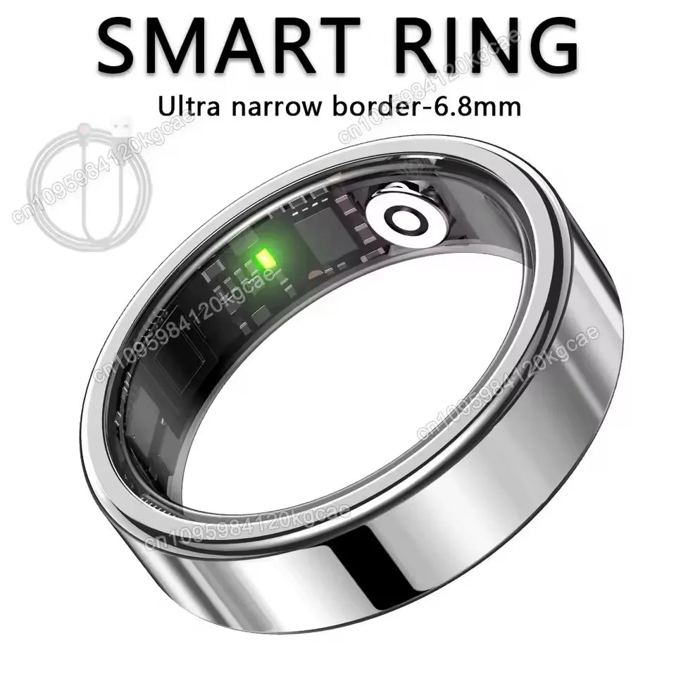 R10 Smart Ring with Charging Case for Men Women, Health and Sleep Monitor, 5ATM Waterproof, Multi-sport Mode, Smartring 2026 New Peaceful Pleasures Health and Wellness Silver 10