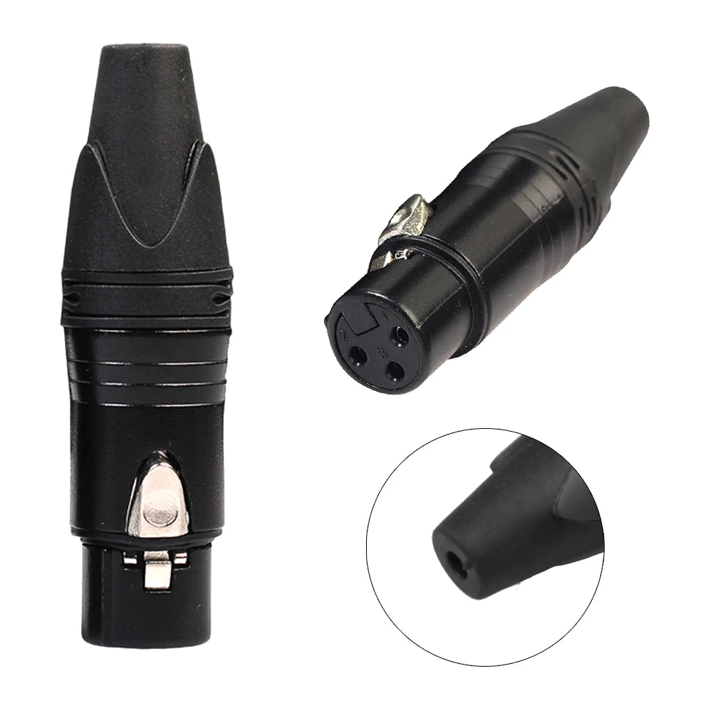 10pcs DIY Microphone XLR 3Pin Female Connector Cable Solder Plug Adapters Peaceful Pleasures Health and Wellness