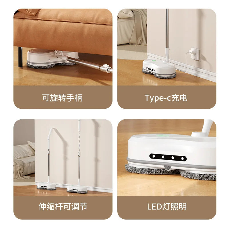 Wireless Electric Mop – Auto Self-Cleaning Floor Mopping Machine