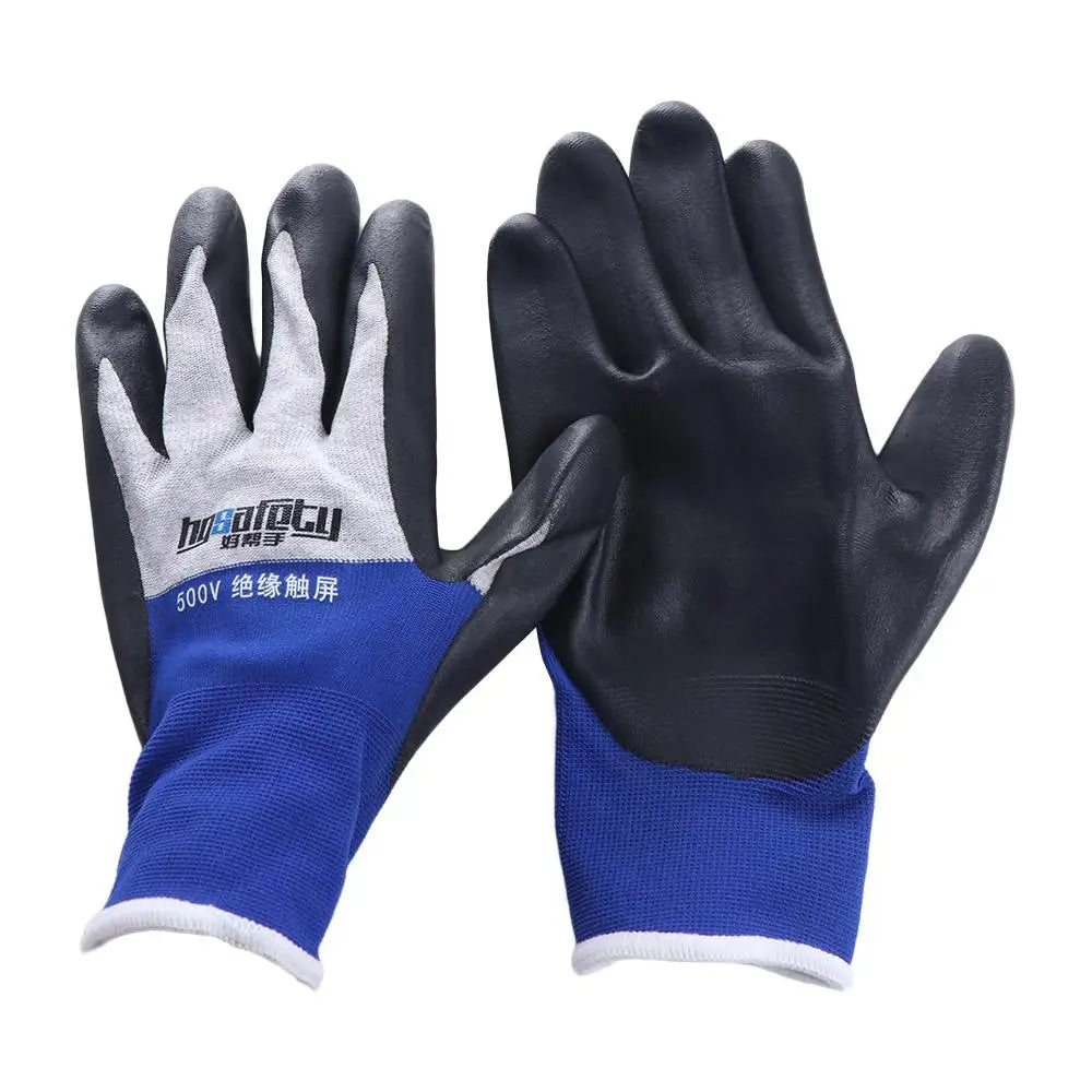 Withstanding Voltage 400V/500V Electrical Insulating Gloves Oil Proof Touch Screen Anti-Electricity Gloves Safety Ultrathin Peaceful Pleasures Health and Wellness Style2