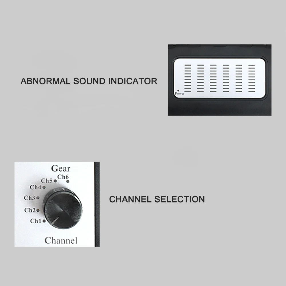KKMOON 6-Channel Electronic Stethoscope Car Noise Diagnostic Tool