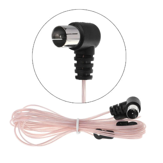 Electronics Indoor Use HD Aerial 75 OFM F Connector Male Type T Antennas Dipole Antenna FM Radio Antenna FM Radio Wire Cable Peaceful Pleasures Health and Wellness