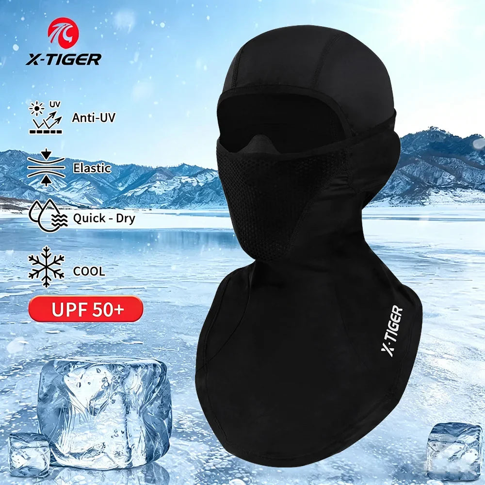 X-TIGER UPF50+ Cycling Balaclava Ice Silk UV Face Mask