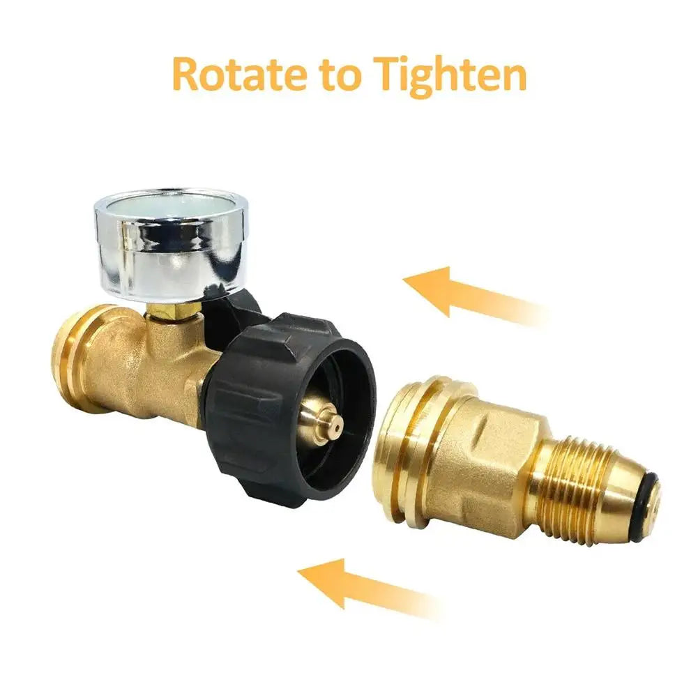 Brass Propane Gas Stove Adapter for Cooking Peaceful Pleasures Health and Wellness