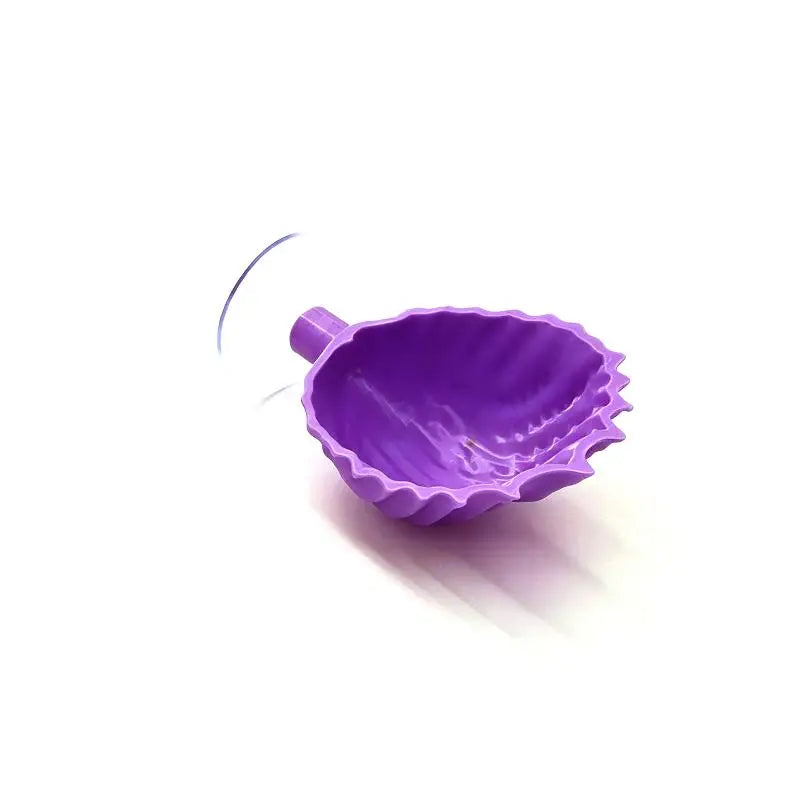Shell Shaped Betta Feeding Dish with Suction Cup | Tank Decor Aquarium Feeding Tray Peaceful Pleasures Health and Wellness P