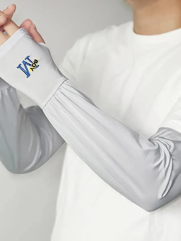 Men's UV Protection Ice Arm Sleeves | Cycling & Outdoor UV Arm Sleeves Peaceful Pleasures Health and Wellness 1Pairs