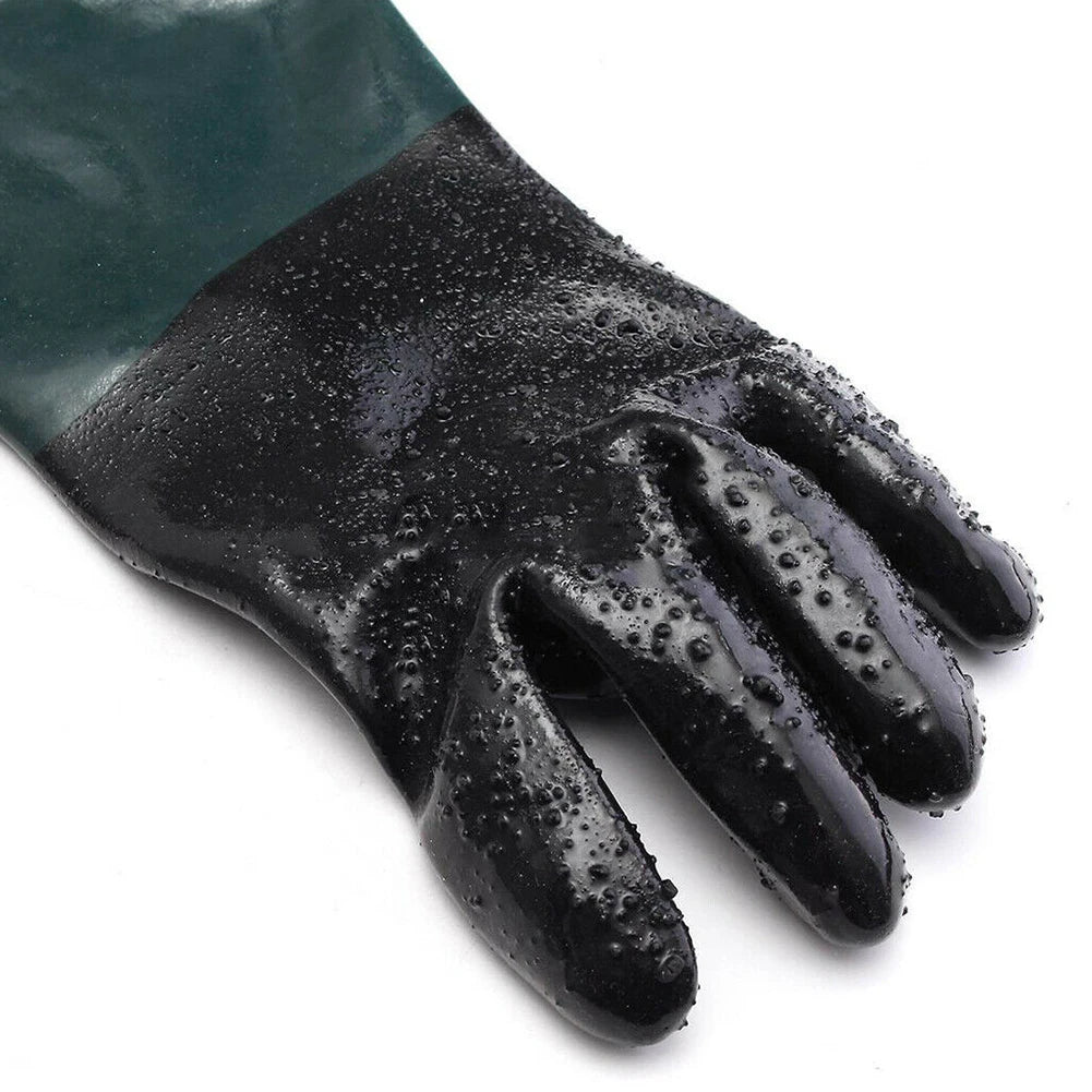1 Pair PVC Sandblasting Gloves 11 8 Diameter Opening Sandblaster